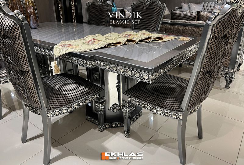 Vendik grey classic dining room