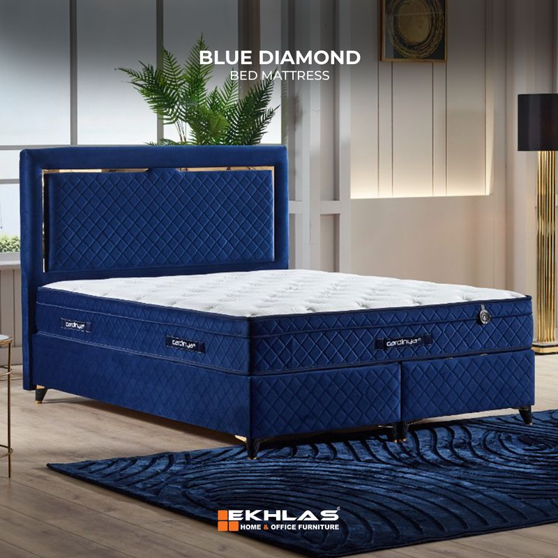 Blue diamond bed
