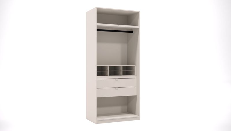 G-03 - 2 Door Module with Half Hanging and 2 Drawers