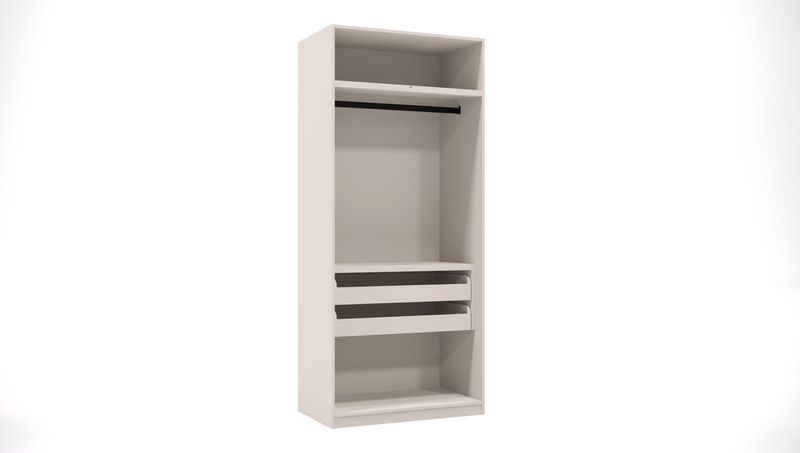 G-14 - 2 Door Module with Half Hanging and 2 Drawers