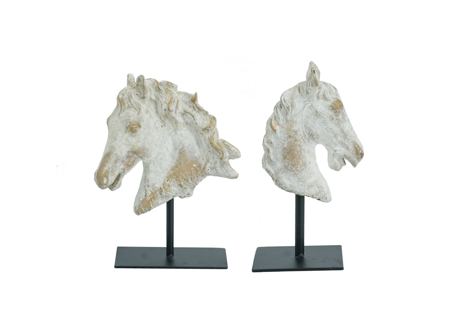 Horse Statue On Iron Base