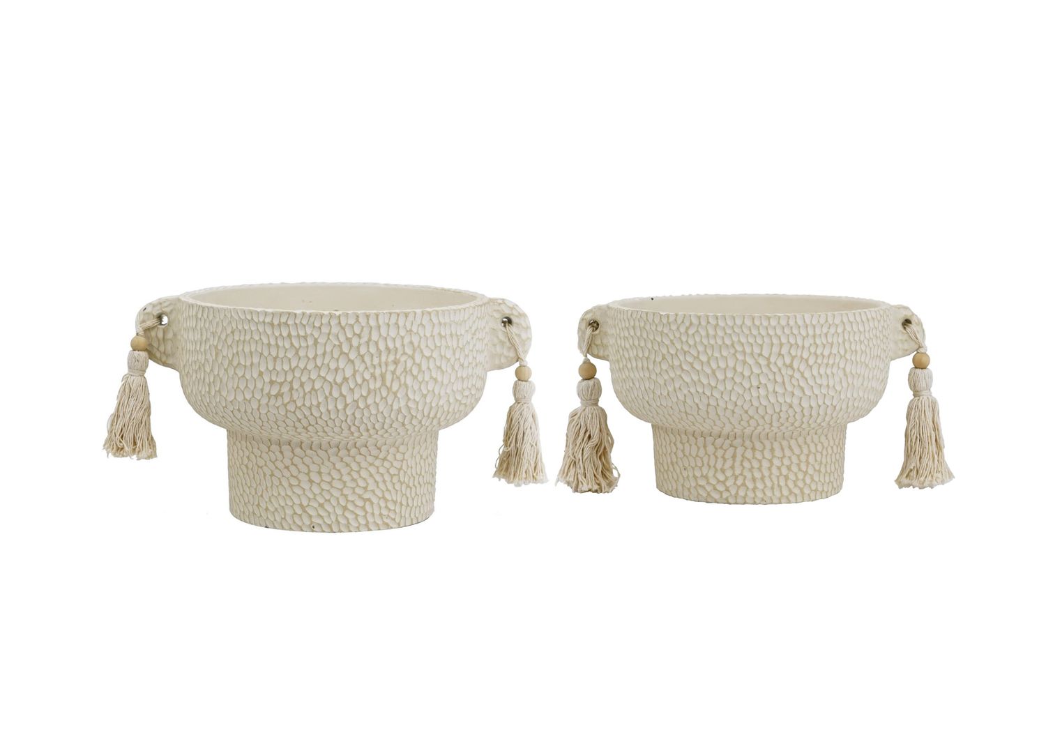 Planter With Hanging Tassel