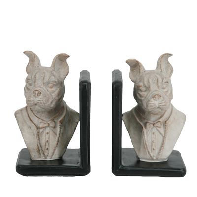 Dog Head Bookends