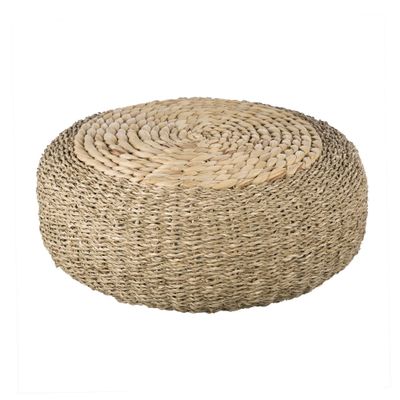 Water Hyacinth &amp; Seagrass Pouf