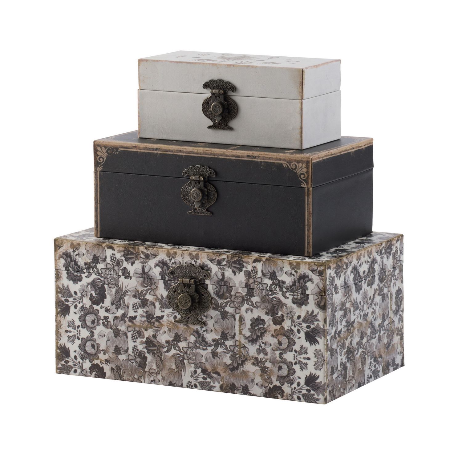 Black and White Decorative Boxes