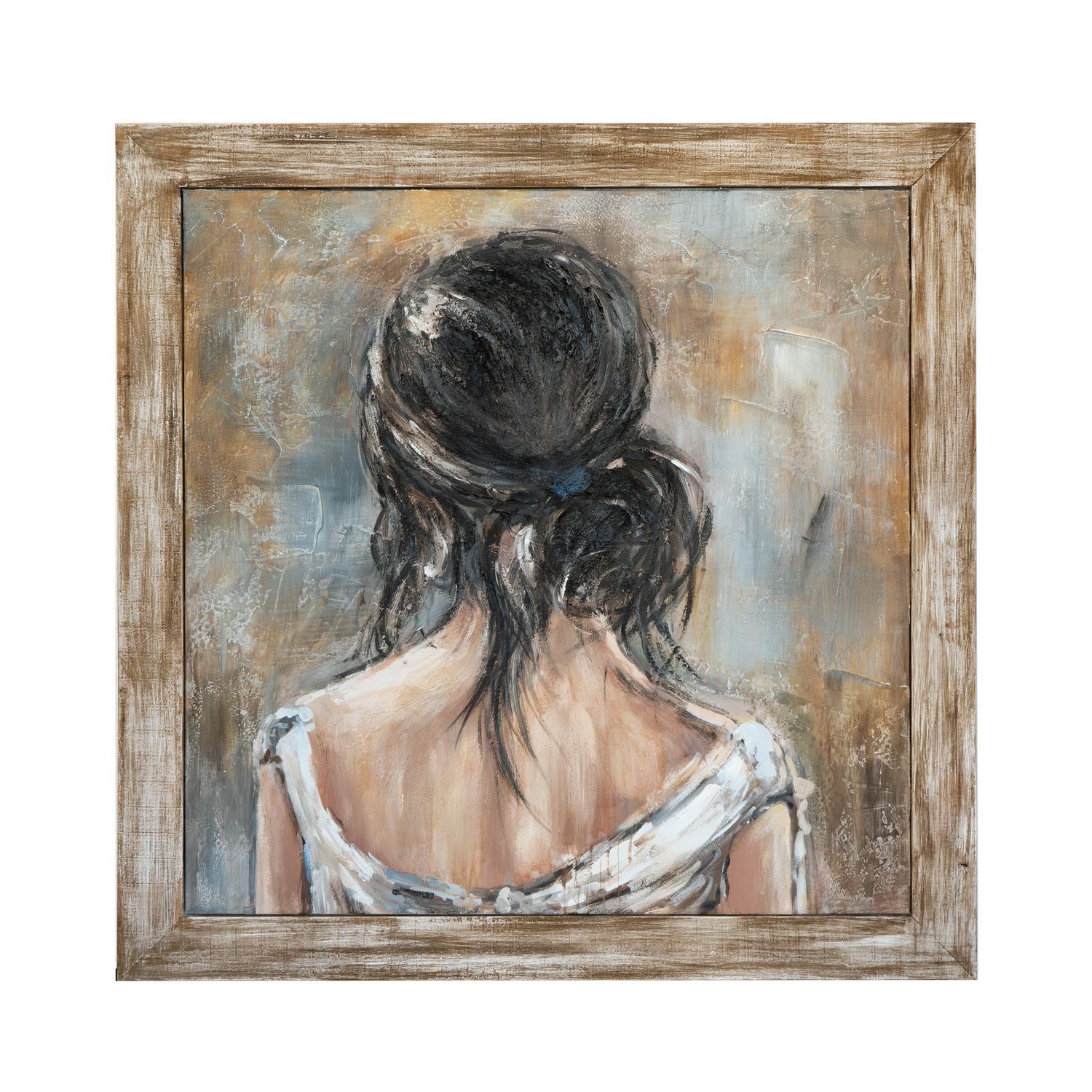 Hand Painting With Wood Frame