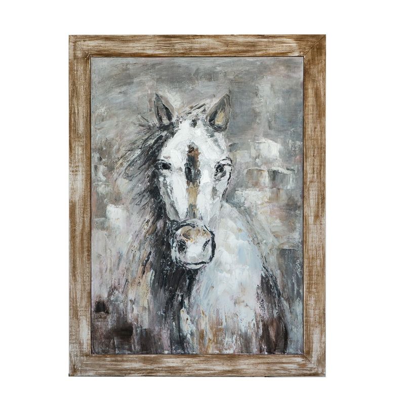 Hand Painting With Wood Frame