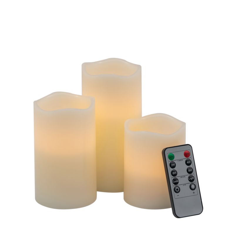 LED Candle,W/Remote Timer