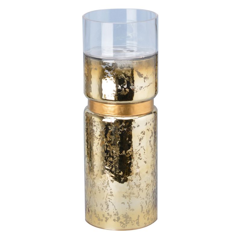 HALLOWAY GOLD CANDLE HOLDER-SIZE HERE LARGE