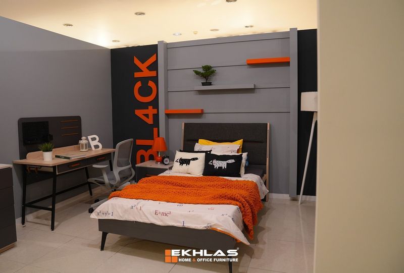 Black young bedroom