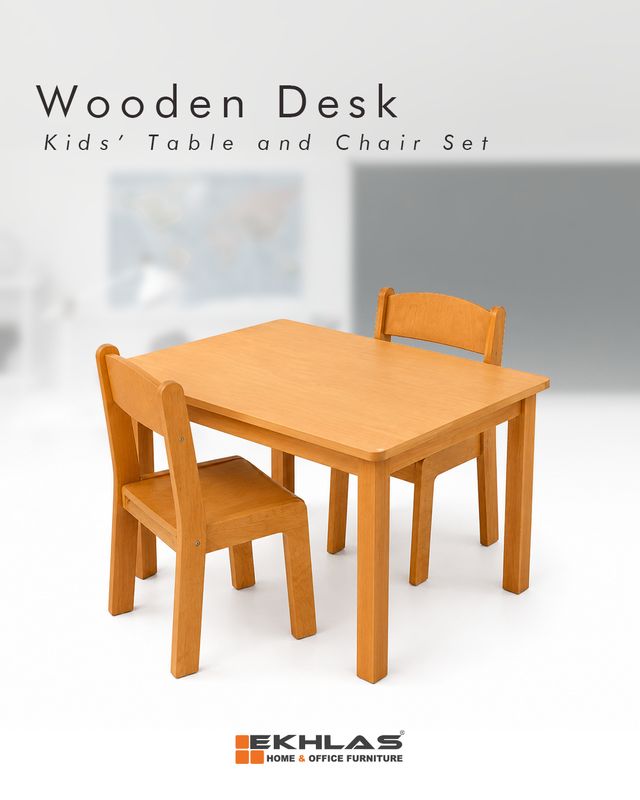 Wooden kids desk