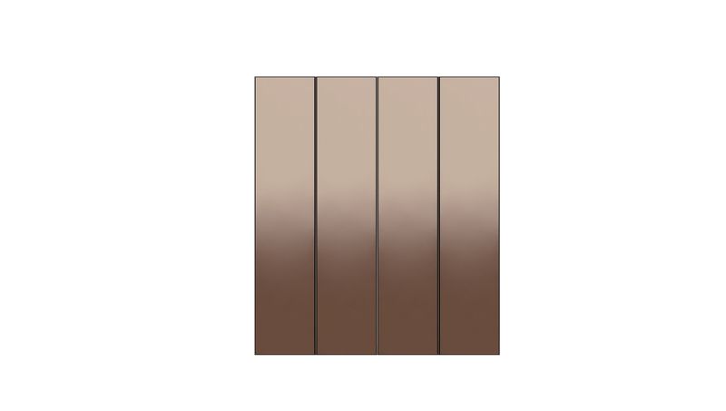Bronze PK-07 Accordion glass door module