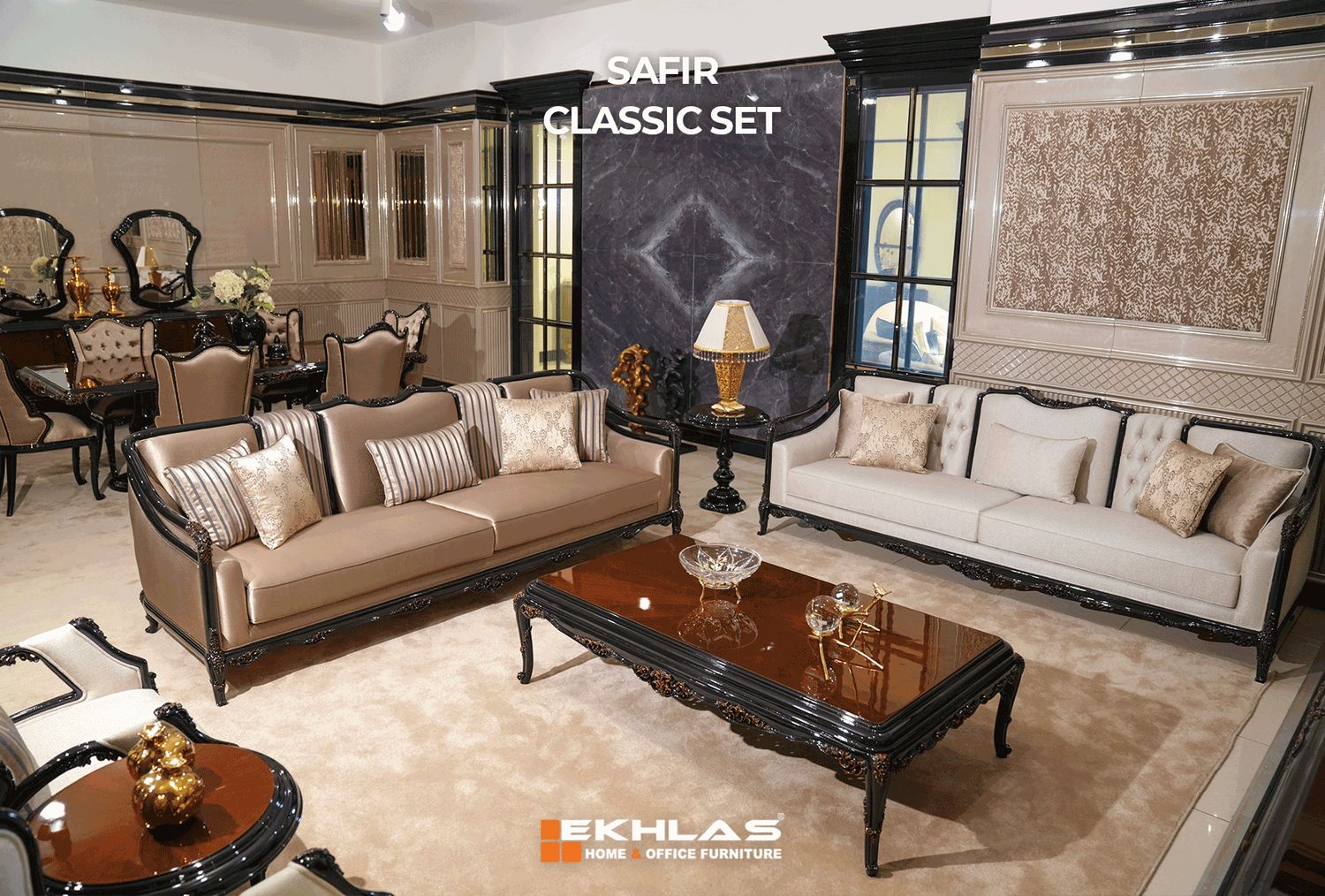 Safir classic sofa set