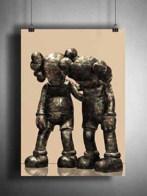 Kaws x Bape Poster