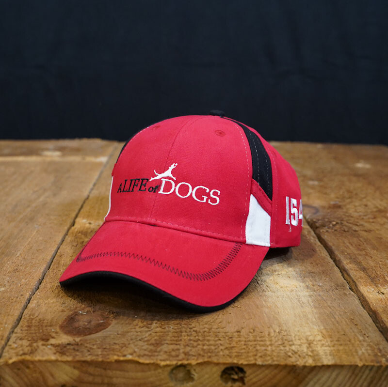 A Life of Dogs Twill Race Hat - Red