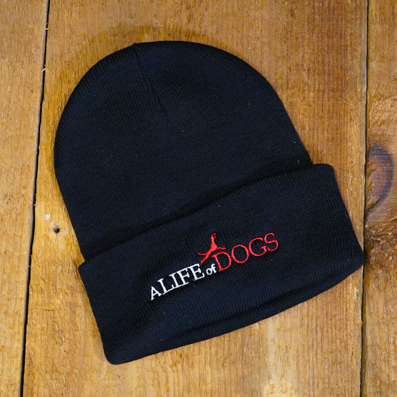 A Life of Dogs Black Stocking Cap