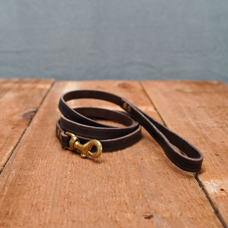 3/4" Leather Leash (assorted colors and lengths)