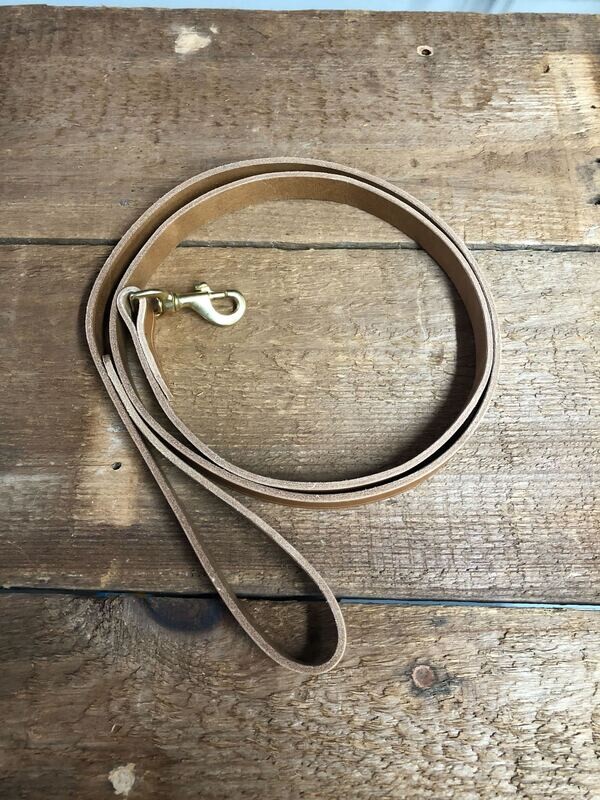 1" Leather Leash (assorted colors and lengths)