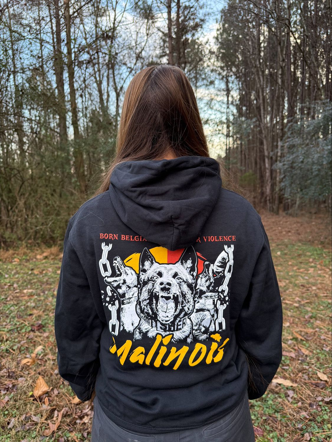 Malinois "Born Belgian - Built for Violence" Hoodie