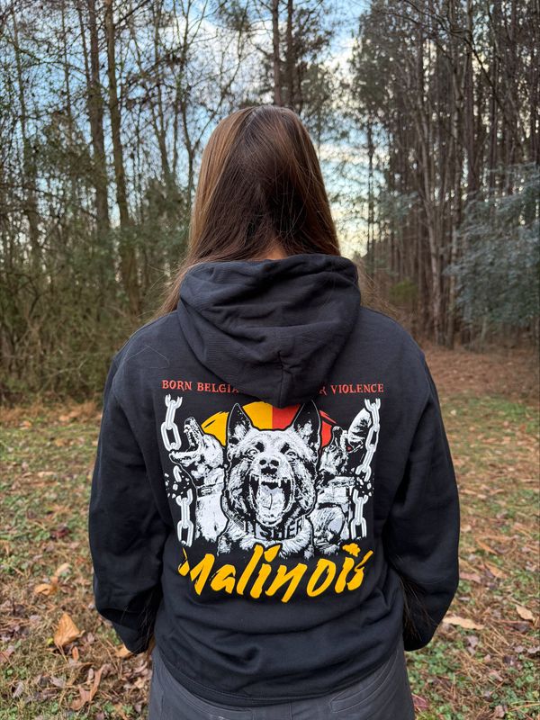 Malinois "Born Belgian - Built for Violence" Hoodie
