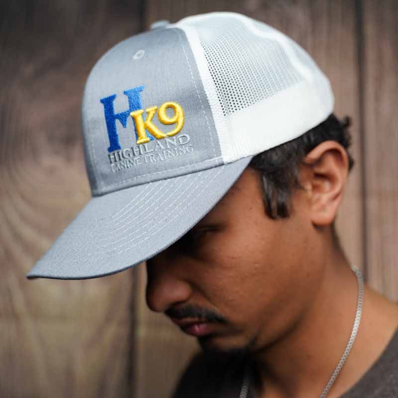HK9 Light Grey Raised Embroidery Hat