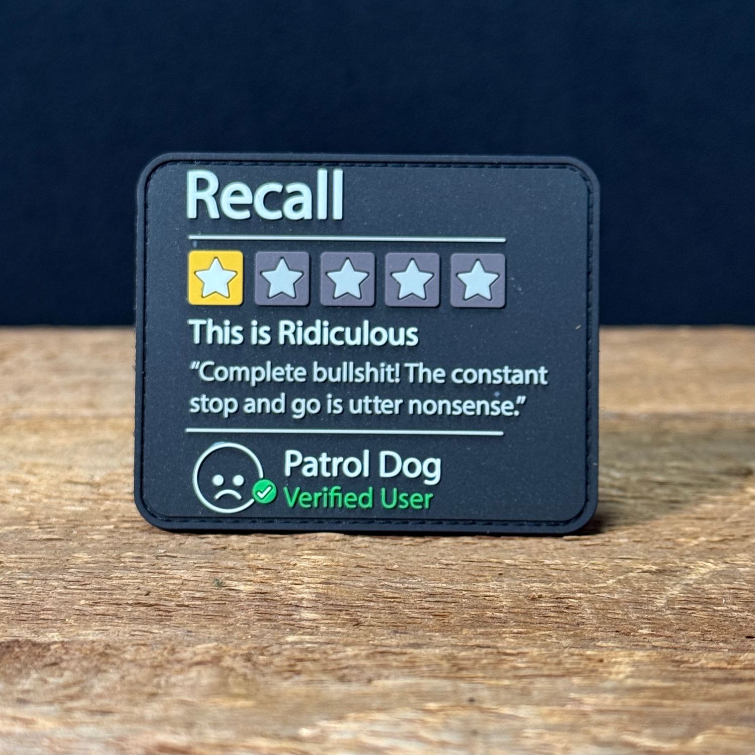 PVC Recall Patch