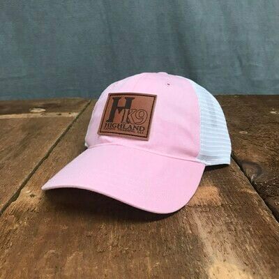 HK9 Leather Patch Hat - Pink HK9 Leather Patch Hat - Pink