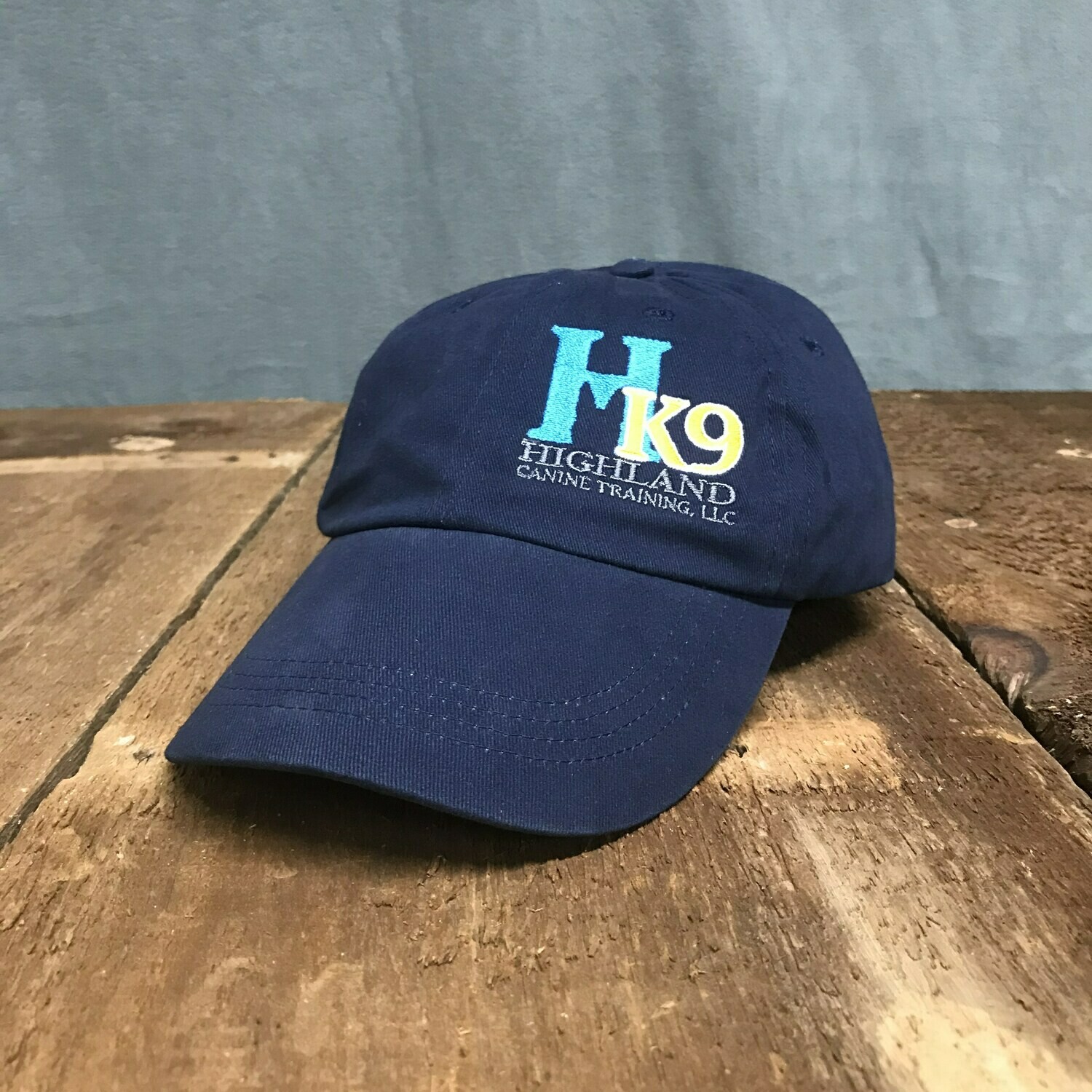 HK9 Navy Low Profile Twill Hat with Blue Logo