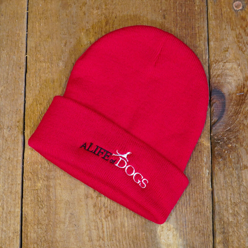 A Life of Dogs Crimson Stocking Cap A Life of Dogs Crimson Stocking Cap