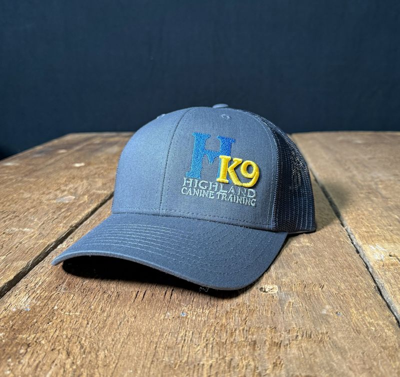 HK9 Charcoal Grey Raised Embroidery Hat