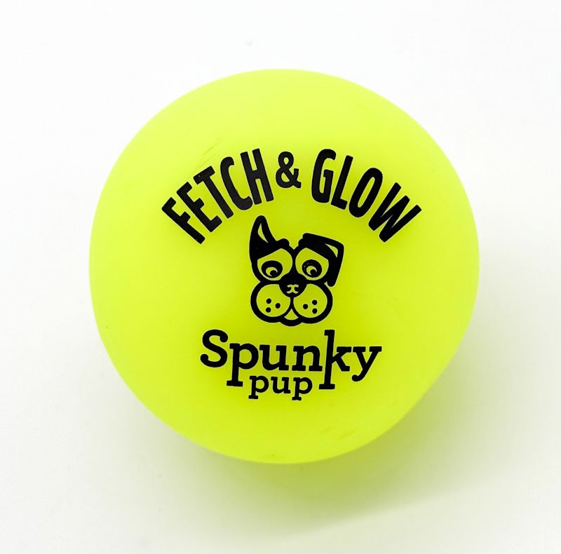 Spunky Pup Fetch & Glow Balls - Yellow