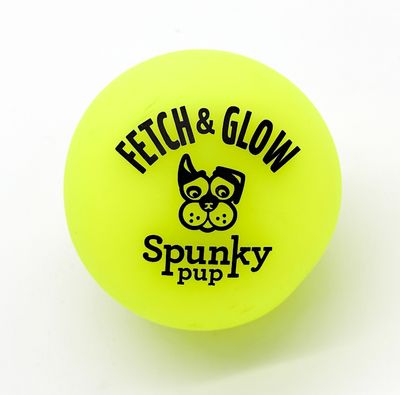 Spunky Pup Fetch & Glow Balls - Yellow