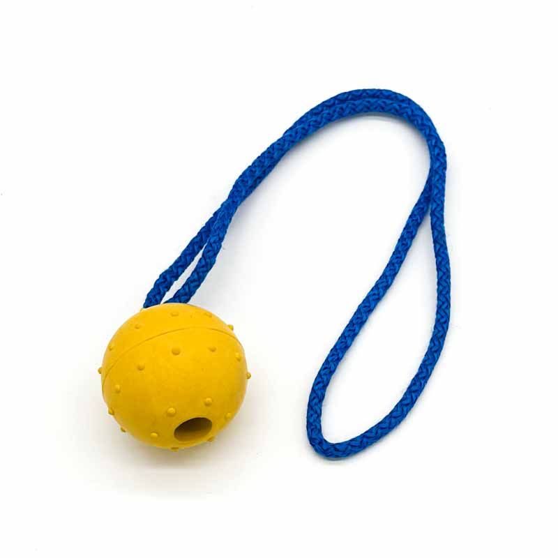 Sprenger Ball on Rope w/Knobs - Yellow