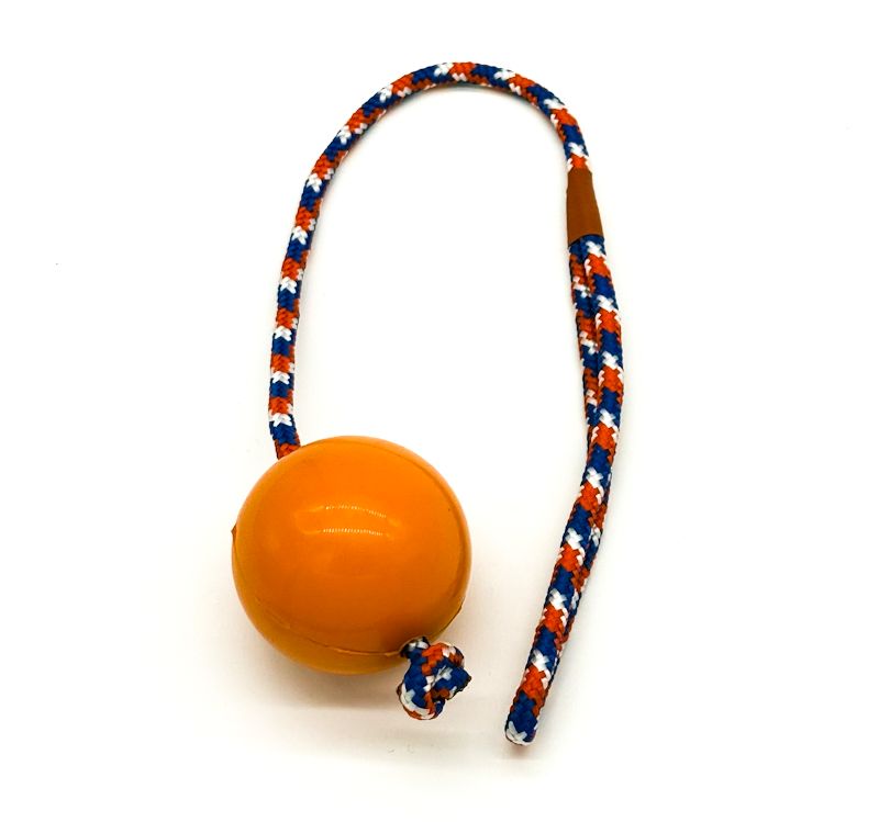 Ball On Rope - Orange - Small Ball On Rope - Orange - Small