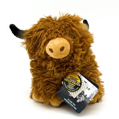 Highland Cow Plush Dog Toy
