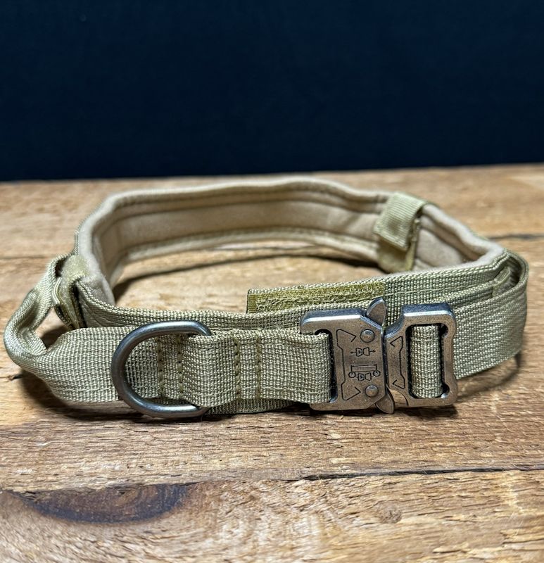 Tactical Nylon Collar – Coyote