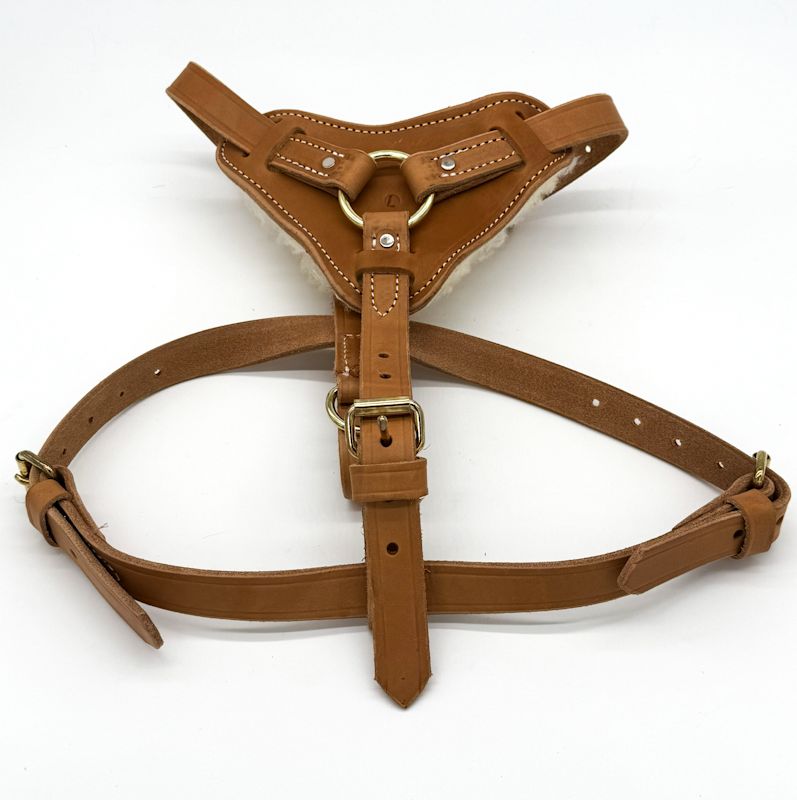 Leather Padded Harness - Tan