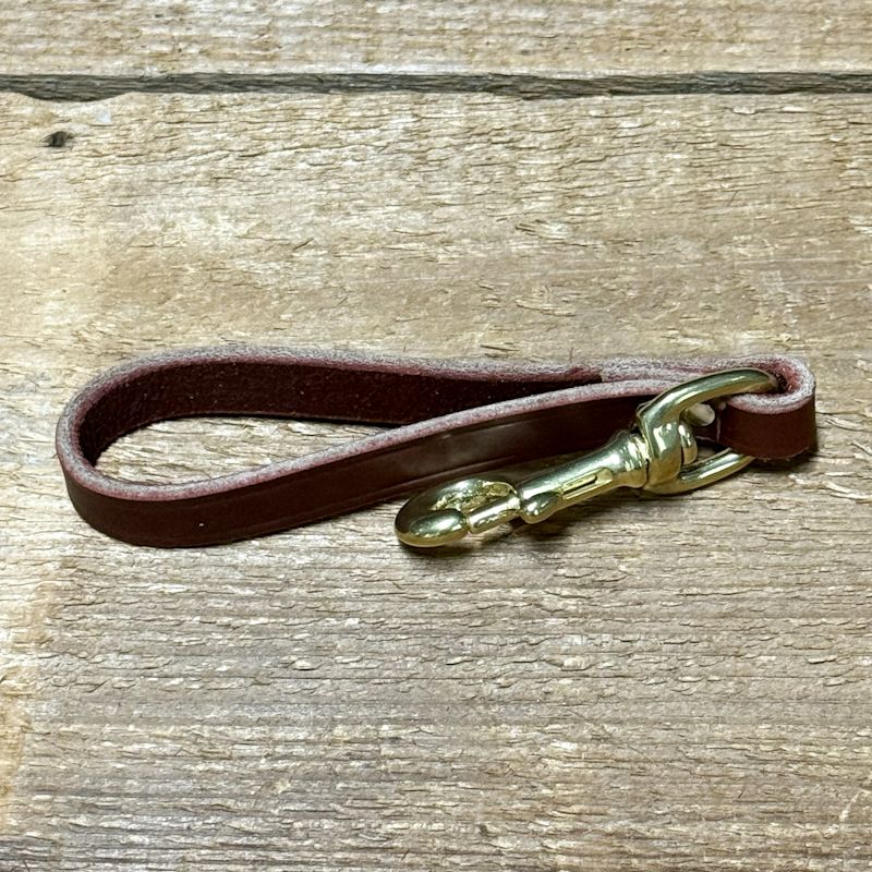 Leather Training Tab - Burgundy