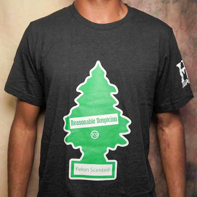 Felon Scented K9 Handler Humor T-Shirt, Size: Small