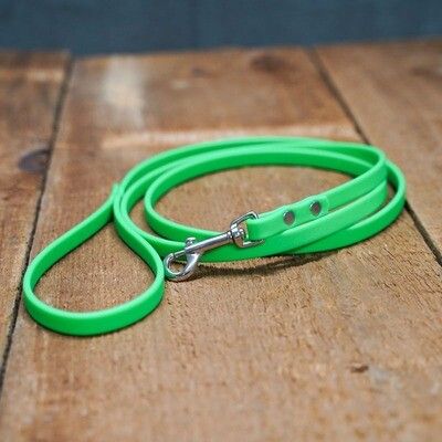 1/2" BETA Biothane Leash - Neon Green