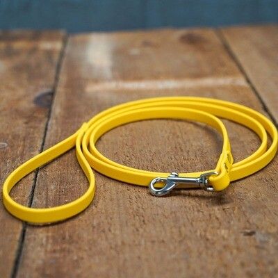 1/2" BETA Biothane Leash - Yellow