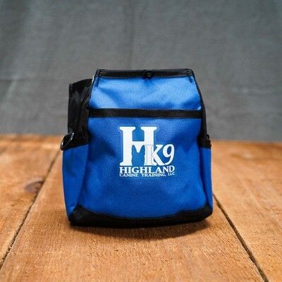 Rapid Rewards Deluxe Dog Training Pouch with Highland Canine Logo - Blue & Red Rapid Rewards Deluxe Dog Training Pouch with Highland Canine Logo - Blue & Red