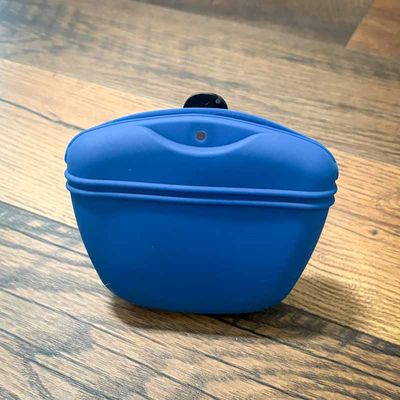 Silicone Treat Pouch - Blue/Light Blue