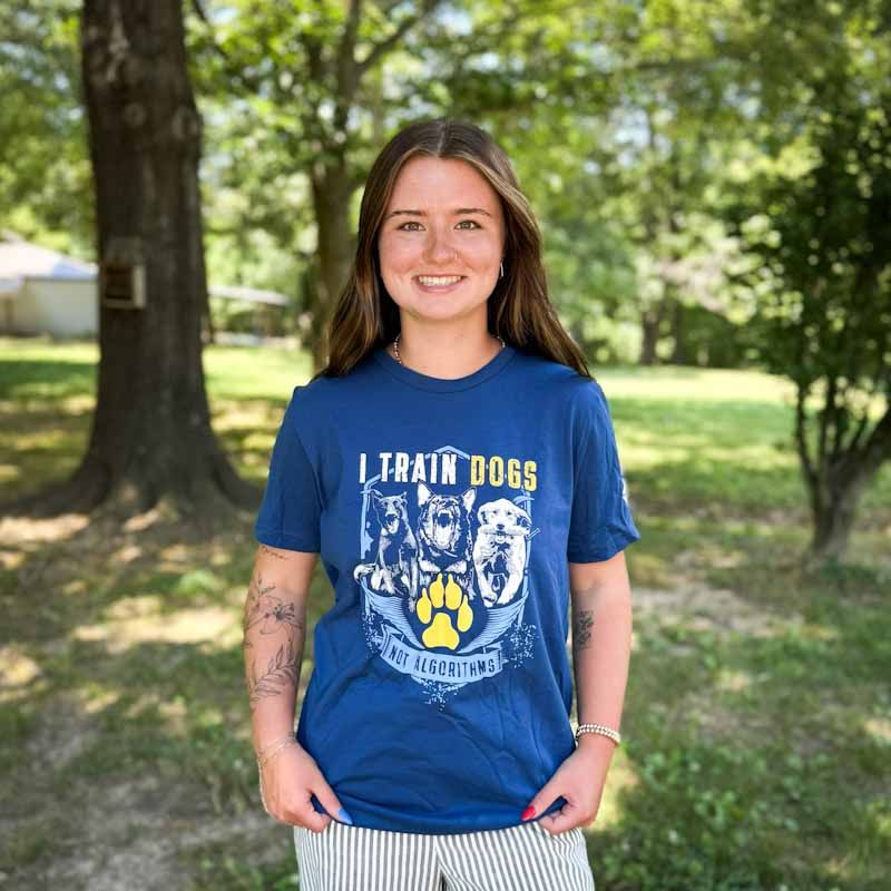 "I Train Dogs, Not Algorithms" T-shirt