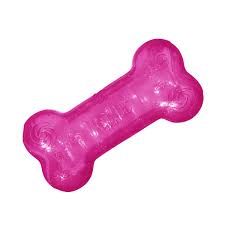 KONG® Squeezz® Crackle Bone - Pink