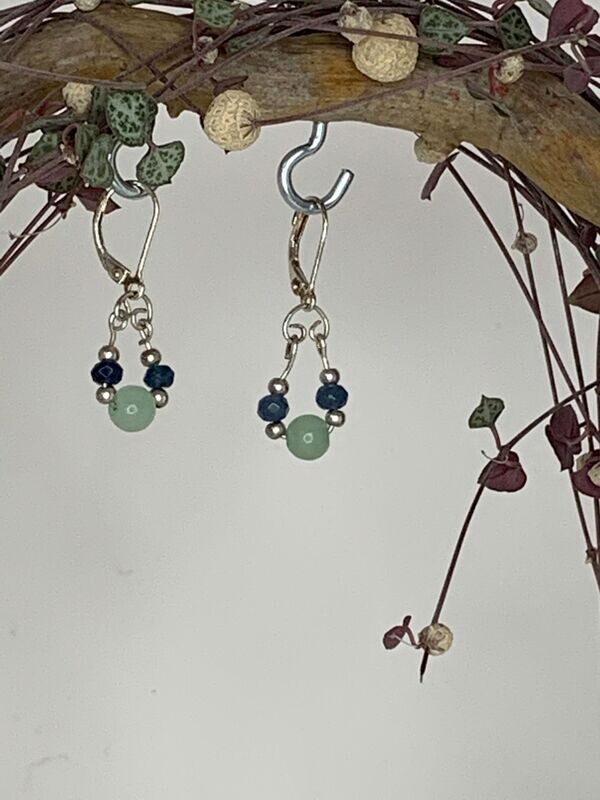 Aventurin, Achat: Ohrringe