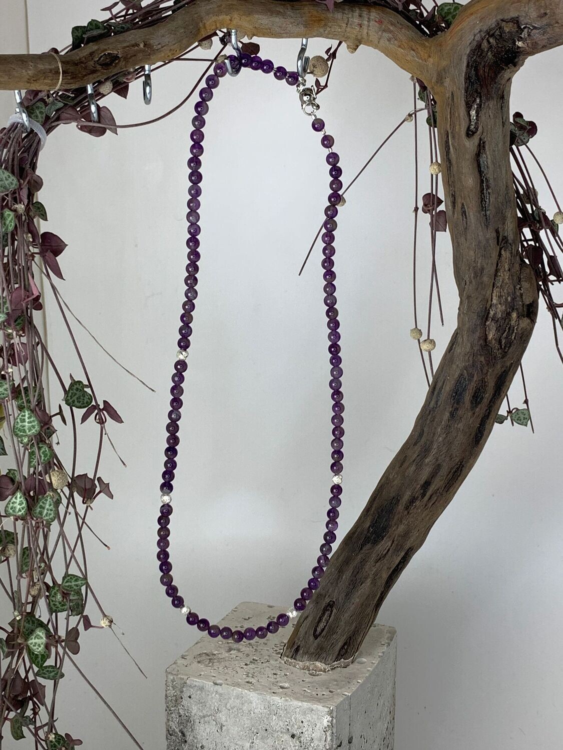 Amethyst: Edelstein Kette