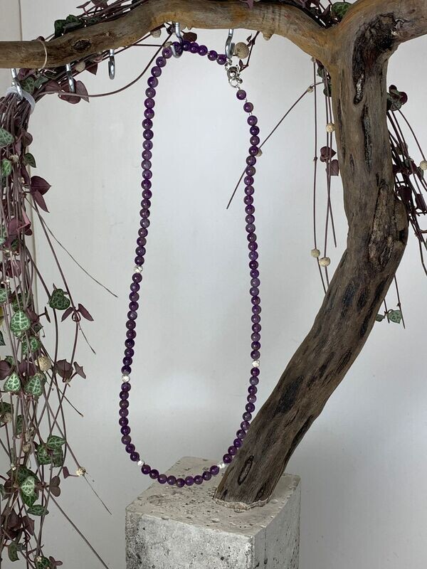 Amethyst: Edelstein Kette