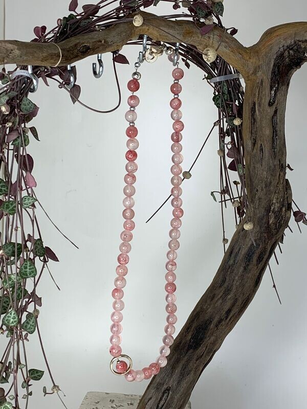Persische Jade / Amethyst: Edelstein Kette Persische Jade / Amethyst: Edelstein Kette
