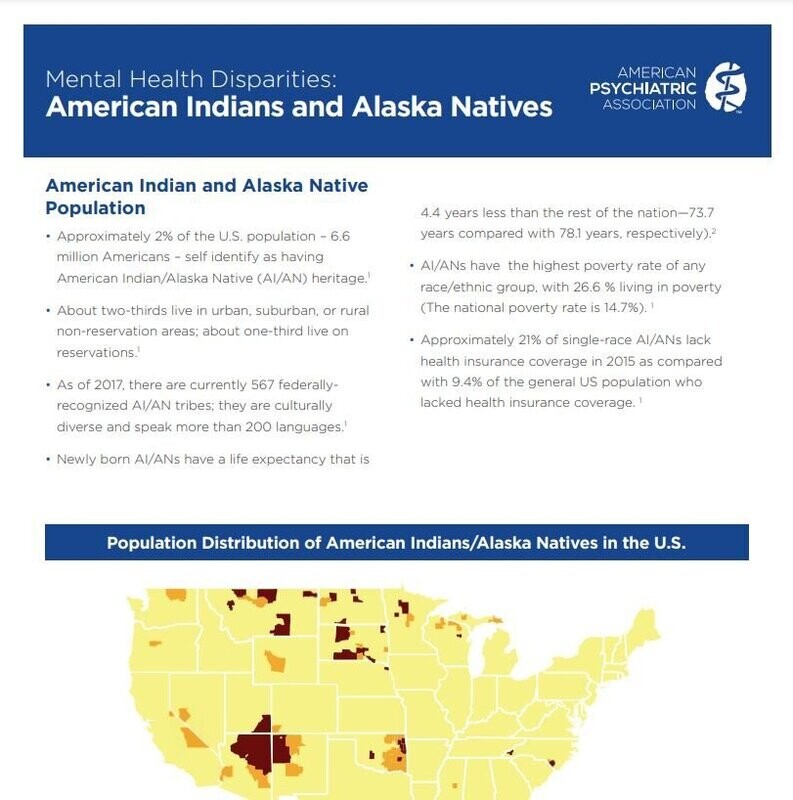 Mental Health Disparities: American Indians and Alaska Natives